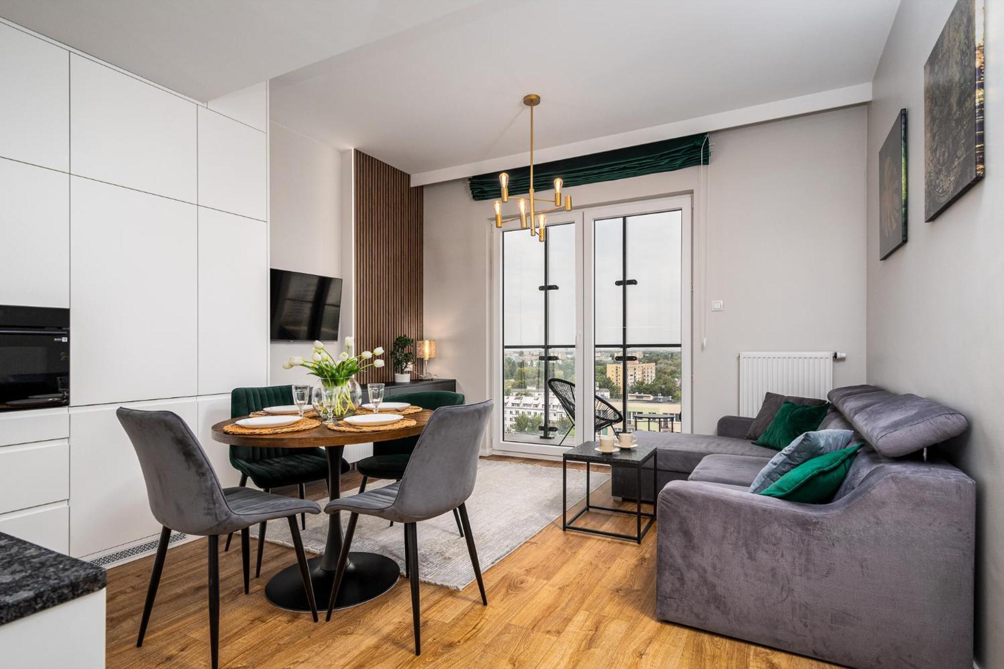Wola Tower Deluxe Separate Bedroom With Free Garage - By Perfect Apart وارسو المظهر الخارجي الصورة